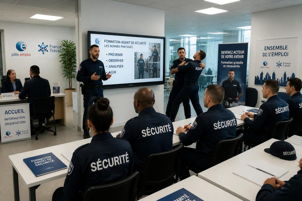 Formation agent de sécurité CNAPS gratuite et rémunérée avec Pôle Emploi et France Travail